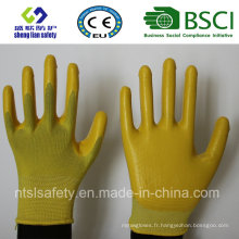 Coque polyester avec gants de travail en nitrile (SL-N105)